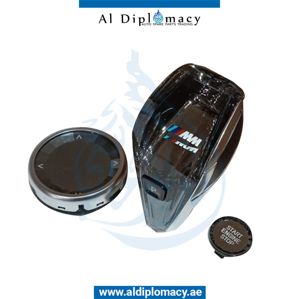 GEAR SHIFTER Knob, M Look, WITH Controller, SET for BMW 3 Series G01 (2021-2024) models, Part Number T-BMW GEAR KNOB M LOOK (MGU SERIES)-SET